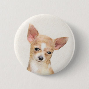 Chihuahua Painting - Cute Original Hund Art Knapp