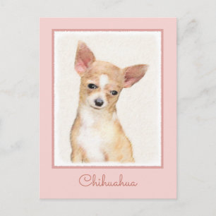 Chihuahua Painting - Cute Original Hund Art Vykort