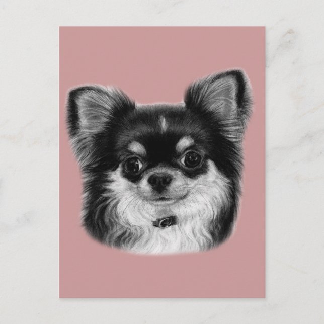 Chihuahua Painting Vykort (Framsida)