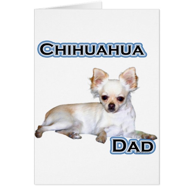 Chihuahua Pappa 4 Hälsningskort (Framsidan)