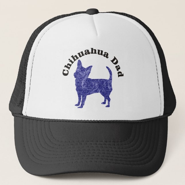 Chihuahua Pappa Lila Truckerkeps (Framsida)