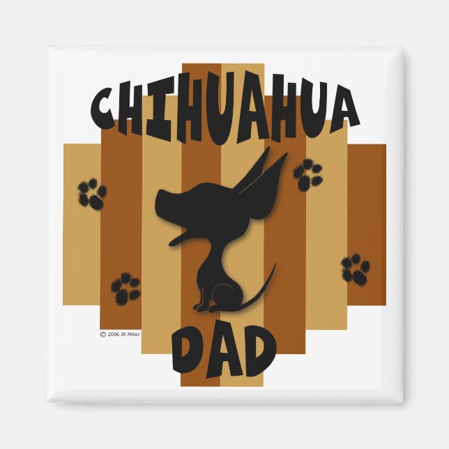 Chihuahua Pappa Magnet (Framsidan)