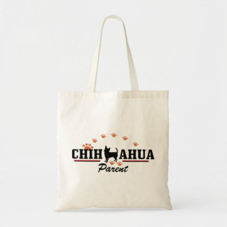 Chihuahua Parent W/Tassar Tote Bag Tygkasse