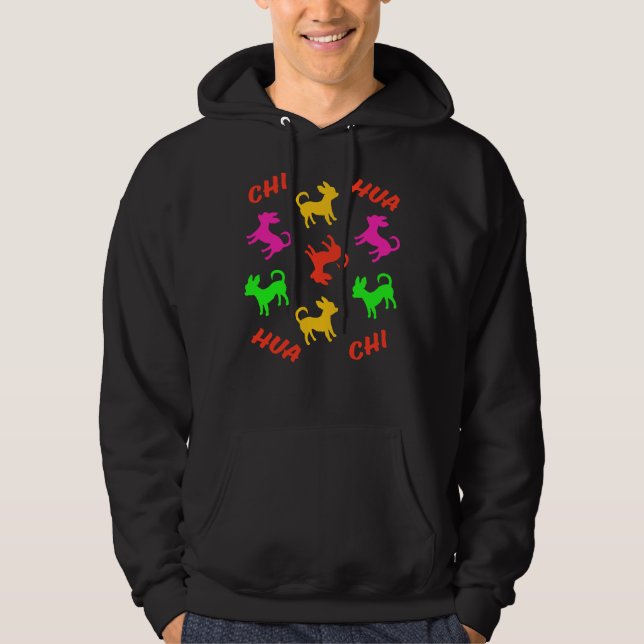 Chihuahua Party Time Hoodie (Framsida)