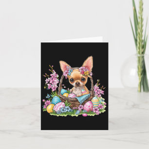 Chihuahua Påsk Chihuahua Bunny Öron Graphic Kort