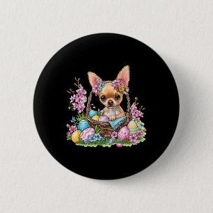 Chihuahua Påsk Chihuahua Kaninöron Grafik Knapp
