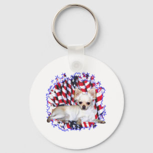 Chihuahua Patriot Nyckelring