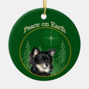Chihuahua Peace Julgransprydnad Keramik