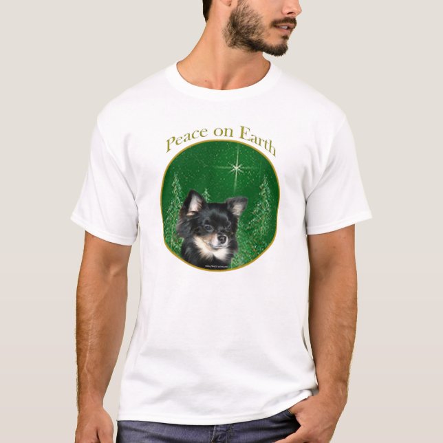 Chihuahua Peace Tee Shirt (Framsida)