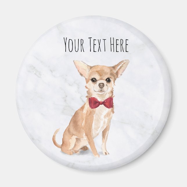 Chihuahua Personlig Magnet (Framsidan)