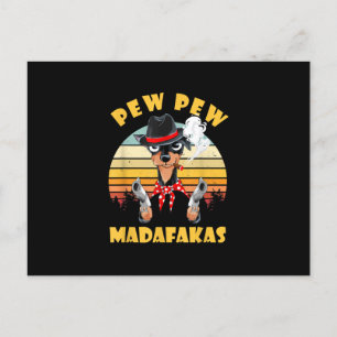 chihuahua pew madafakas (rolig chihuahua älskare) meddelande vykort