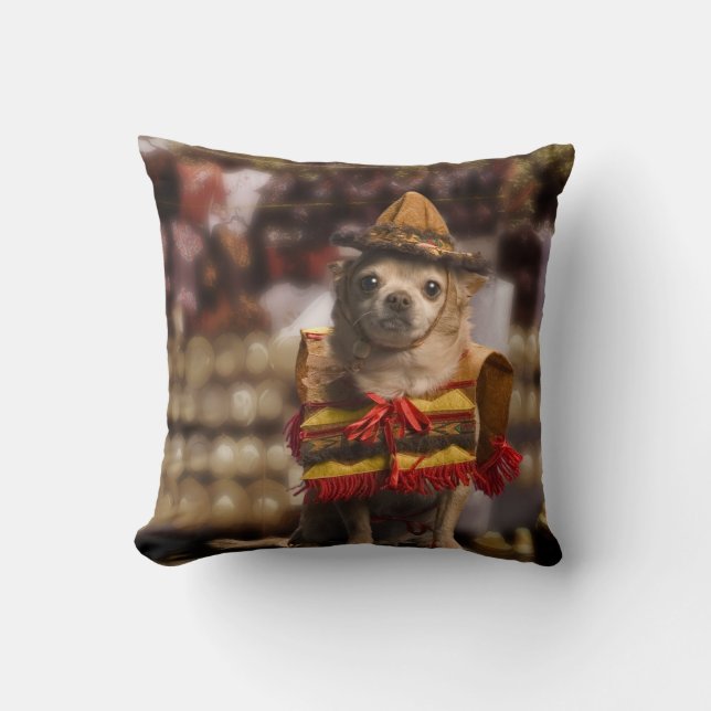 Chihuahua Pillow Kudde (Framsida)