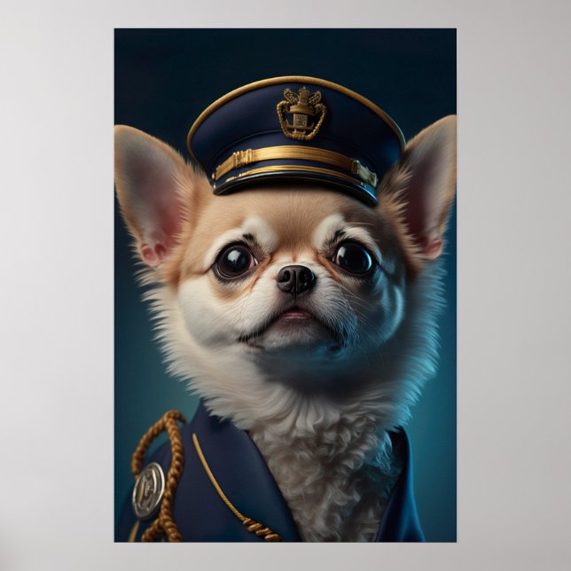 Chihuahua Pilot kapten Poster (Framsidan)