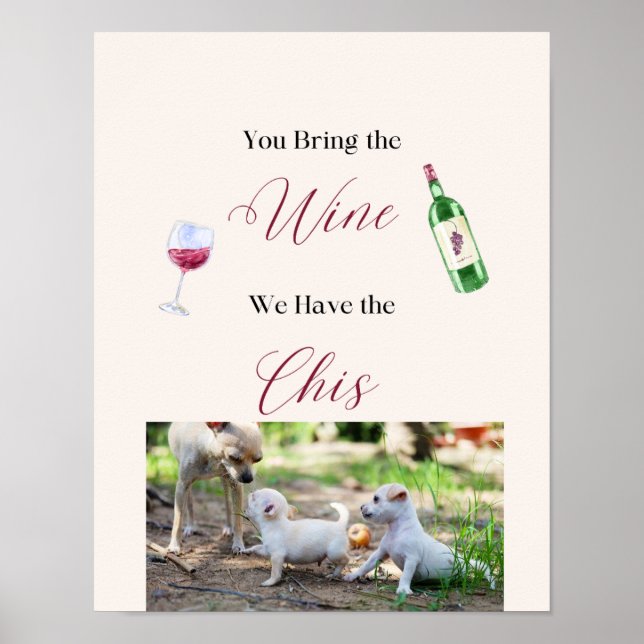 Chihuahua Poster Lägg till din egen Chihuahuas (Framsidan)