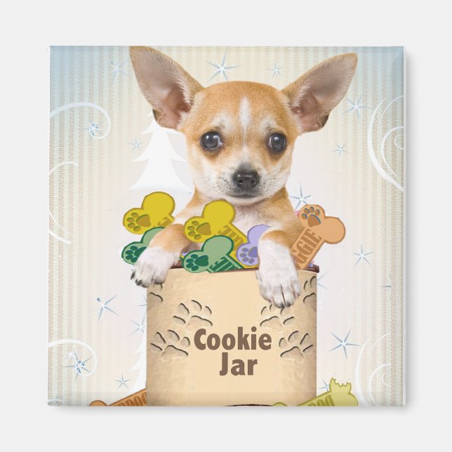 Chihuahua Pposed with Cookie Burk Magnet (Framsidan)