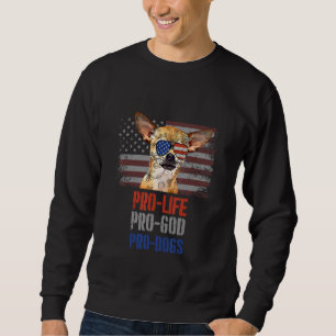 Chihuahua Pro Life Pro God Pro Hundar Lång Ärmad Tröja
