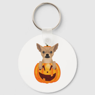Chihuahua Pumpkin Nyckelring