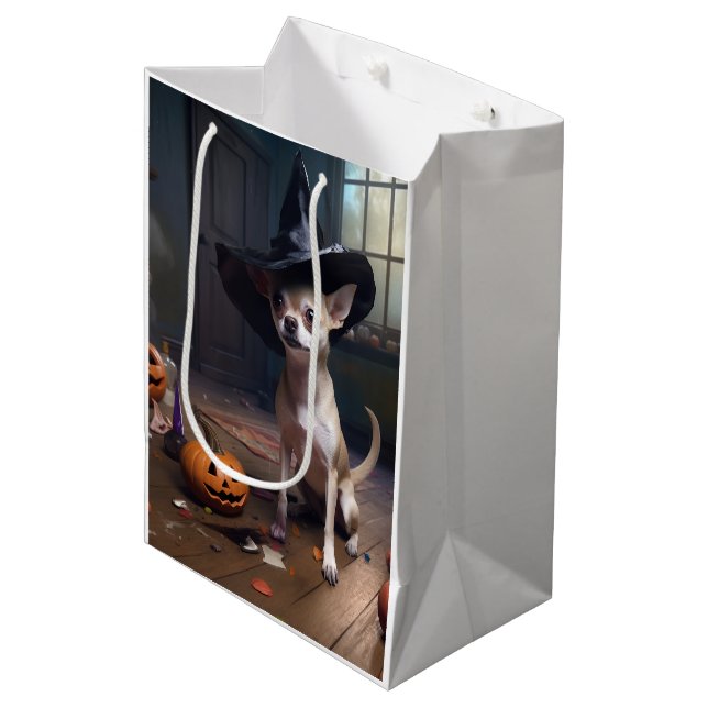 Chihuahua Pumpkins Halloween Scary (Framsidan Vinklad)