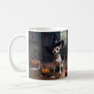 Chihuahua Pumpkins Halloween Scary Kaffemugg