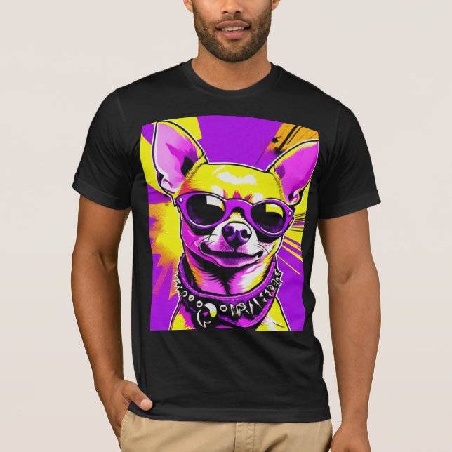 CHIHUAHUA PUNK ROCKER 8 T SHIRT (Framsida)