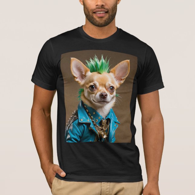 CHIHUAHUA PUNK STEN 11 T SHIRT (Framsida)