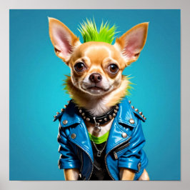 CHIHUAHUA PUNK STEN 12 POSTER