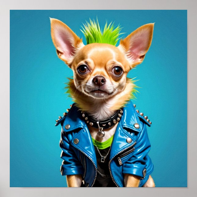 CHIHUAHUA PUNK STEN 12 POSTER (Framsidan)