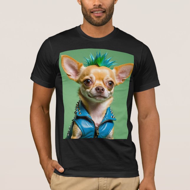 CHIHUAHUA PUNK STEN 13 T SHIRT (Framsida)