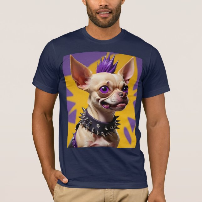 CHIHUAHUA PUNK STEN 2 T SHIRT (Framsida)