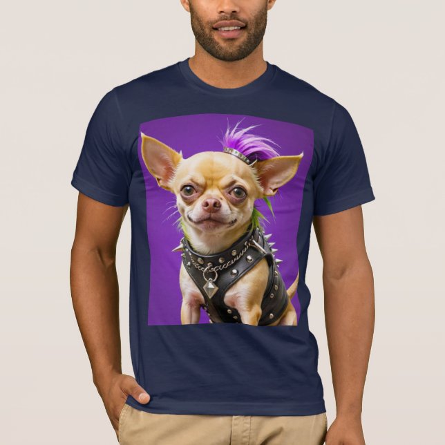 CHIHUAHUA PUNK STEN 4 T SHIRT (Framsida)