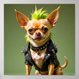 CHIHUAHUA PUNK STEN 5 POSTER