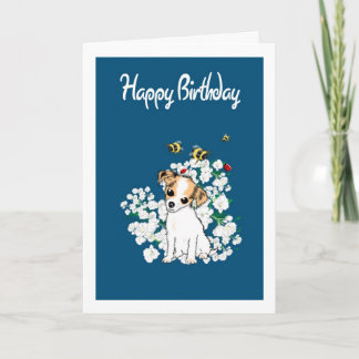 Chihuahua Puppy Birthday Card - Lägg till eget häl Kort