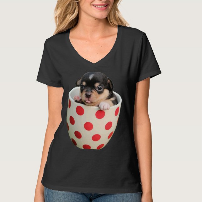 Chihuahua Puppy Classic T Shirt (Framsida)