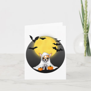 Chihuahua Puppy Ghost Halloween Costume - Small Do Kort