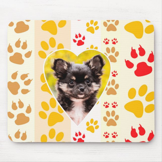 Chihuahua Puppy Hund Heart Tass avtryck Mousepad Musmatta (Framsidan)