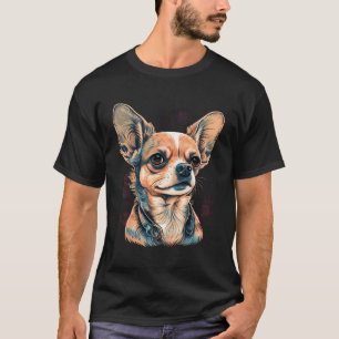 Chihuahua Puppy Mamma Rolig hund Cute Bevackra Mot T Shirt
