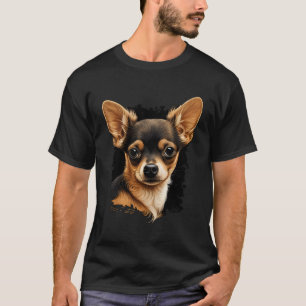 Chihuahua Puppy Mamma Rolig hund Cute Bevackra Mot T Shirt