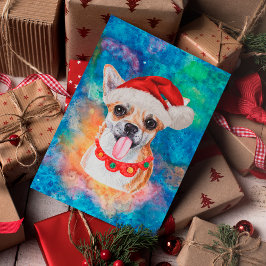 Chihuahua Rashund Hund Jul Helg Vykort