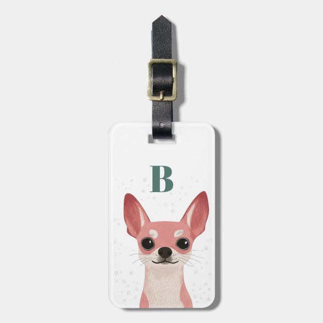 Chihuahua-resväskemärken Bagagebricka (Vertikal Framsida)