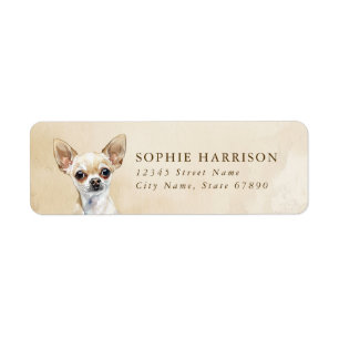 Chihuahua Returetiketter Returadress Etikett