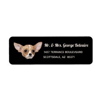 Chihuahua Return-adressetikett Returadress Etikett