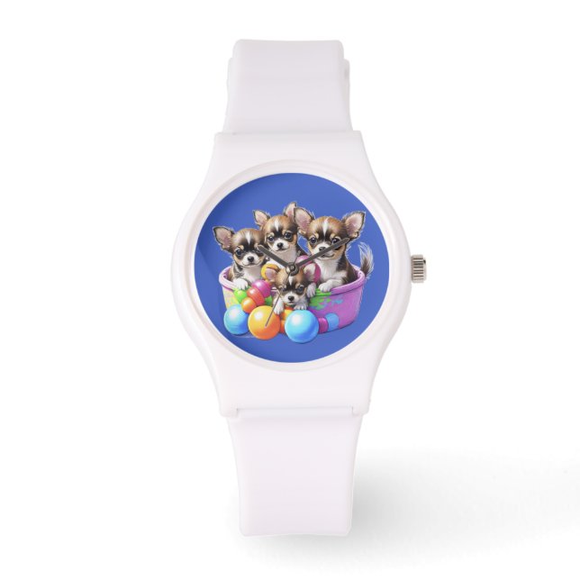 Chihuahua roliga valpar armbandsur (Framsida)