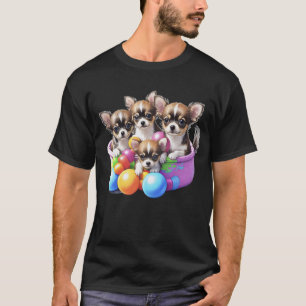 Chihuahua roliga valpar t shirt