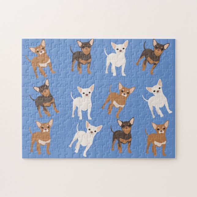 Chihuahua roligt Hund aveln Pussel (Horisontell)