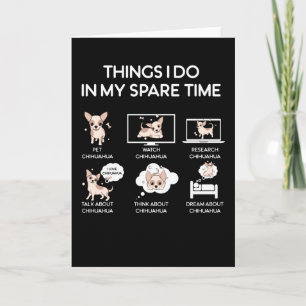chihuahua sak i gör det på min fritid kort