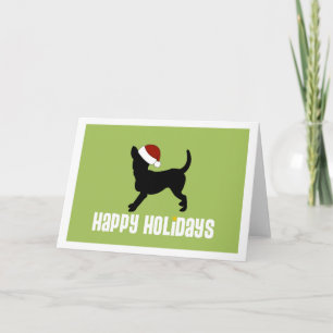 Chihuahua Santa Hat Helgkort