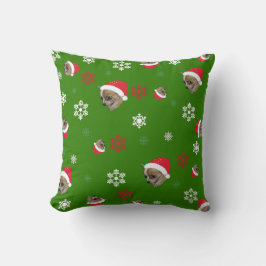 Chihuahua Santa Hat jul Kudde