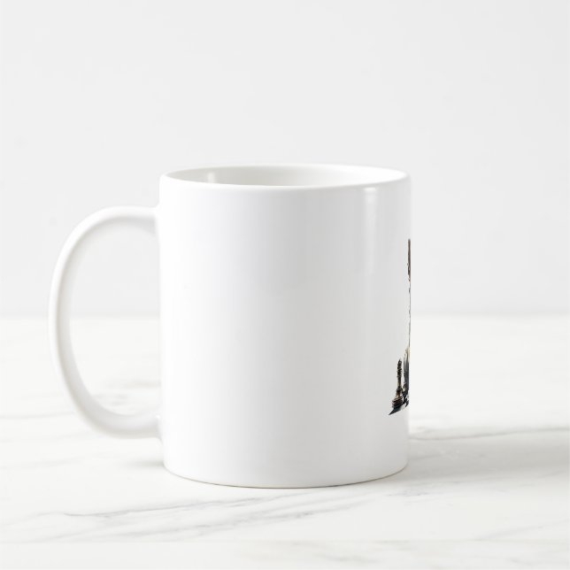 Chihuahua  Schack  Schackspelare  Bräde  Drottning Kaffemugg (Vänster)
