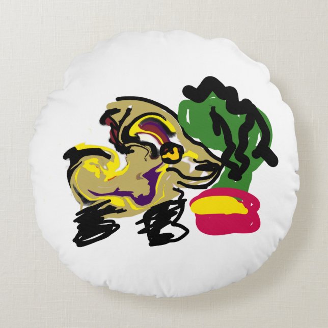 Chihuahua set rund kudde (Framsidan)