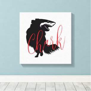Chihuahua + Shark = Chark Canvastryck